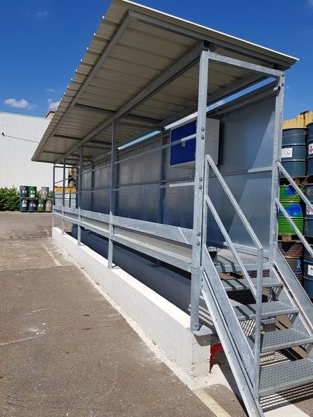 Plateforme métallique pour le marquage de containers - Duchamp SAS